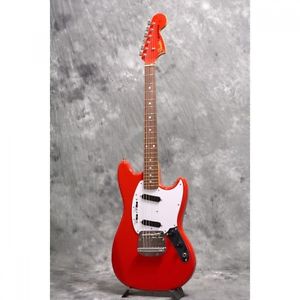 FENDER JAPAN Mustang MG69 MH Red Compact body Used Electric Guitar Best Deal F/S