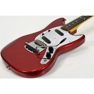 FENDER JAPAN Mustang MG69 Candy Apple Red Matching Head Guitar w/Softcase #405