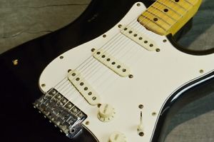 Vintage 1979 Fender USA Black Stratocaster Solidbody Electric Guitar