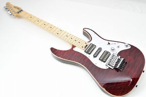 SCHECTER SD-II-24-BW/RED Electric Guitar From Japan Free Shipping Used #G116
