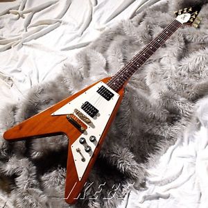 Gibson Flying V 1967 Natural w/hard case F/S Guiter Bass From JAPAN #Z685