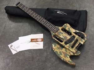 Traveler Guitar Speedster Camouflage Used Electric Guitar With Soft Case Japan