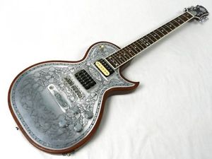 ZEMAITIS A24MF Silver w/hard case Guitar From JAPAN Free shipping #D73