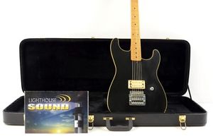 1982 Strings and Things Custom Electric Guitar - Black w/ Hard Shell Case