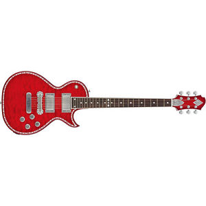 Zemaitis Antanus A24SU Flare Transparent Red Superior *New* Guitar with Case TRD