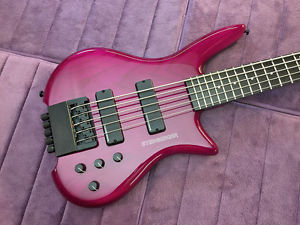 Rare Purple Steinberger Q5 Wide Neck 5-String Bass - Restored by Jeff Babicz!
