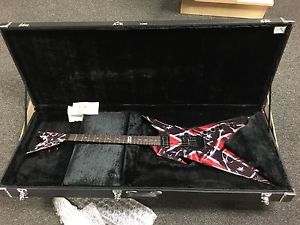 Dean Dimebag Darrell Razorback Flag Floyd Rose Electric Guitar w/ Hard Case