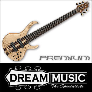 Ibanez Premium BTB1606 6 String Bass Guitar Natural Flat Finish RRP$2799