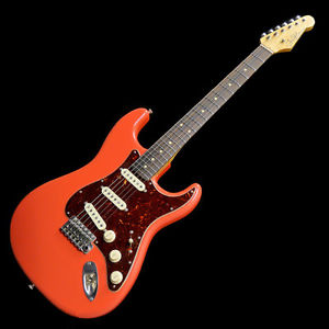 Free Shipping New J.W.Black Guitars JWB-S Alder Fiesta Red Soft Aged 2016 Guitar