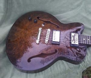 Lefty, Left Handed, Left Hand Semi-Hollow Electric Guitar by Chris Walsh