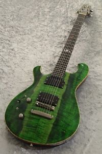 Yokoyama Guitars Aerial Custom Made Lefty Green Used Electric Guitar From Japan
