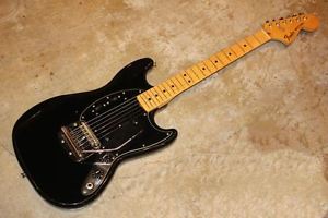 Fender 1978 MUSTANG Vintage Electric Guitar Black Free Shipping Japan Rare