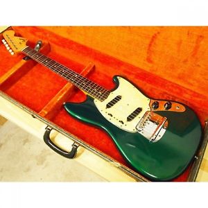 Fender Mustang Metalic Green Made 1967 Second Hand Electric Guitar From Japan
