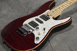 SCHECTER SD-II-24AS Red Used Electric Guitar Free Shipping EMS