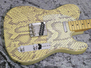 Fender Japan TL72 Snake Skin Paint Telecaster Electric Guitar Free Shipping Rare