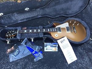 2017 Gibson Les Paul Tribute T Satin Gold Top With Hardshell Case!