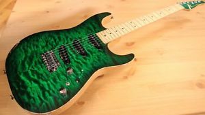 Tom Anderson DropTop Trans Green to Forest Burst Used w / Hard case