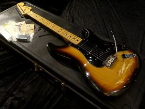 Fender Stratocaster 1980s Ash Body Sunburst 1980 Made Used Electric Guitar Japan
