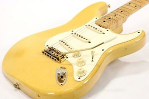 Fender 1958 Stratocaster Vintage Blonde Birdseye Maple Neck Gold Electric