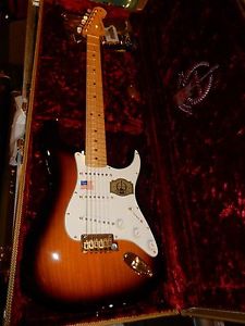 an Standard 60th Anniversary Commemorative Strat Electric Guitar  2 Color