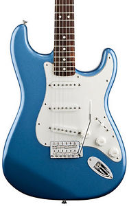 Fender Standard Stratocaster Chitarra Elettrica, Lake Placido Blu, Palissandro