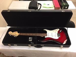 Fender Stratocaster 2 color red and black, Rare + hard case