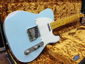 LSL INSTRUMENTS T-Bone Sonic Blue Used Electric Guitar with Hard Case JP F/S