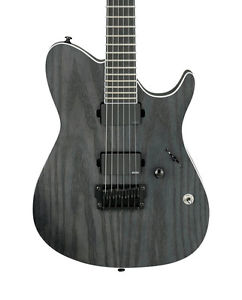 Ibanez FRIX6FEAH-CSF Iron Label Electric Guitar, Charcoal Stained Flat (NEW)