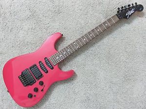 Vintage 1980s Fender Stratocaster "The Strat" MIJ Japan Guitar Tremolo Red