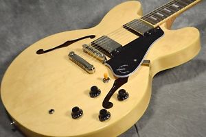 Epiphone ES-335 Pro Natural Used Guitar Free Shipping from Japan #g1091