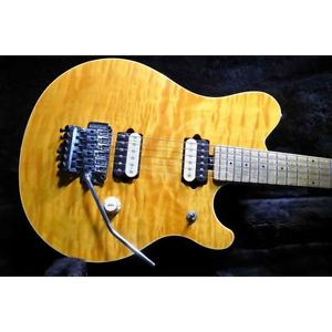 Musicman EVH Signature Trans Gold Quilt Top VG condition Electric Guitar