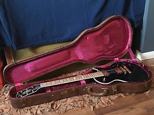 2012 Gibson Les Paul Black Custom Guitar Rare Maple Fretboard OHSC w/ Case Candy