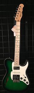 Fret King FKV21SAGB Country Squire Semitone Special Green Burst w/ Padded Gig Ba