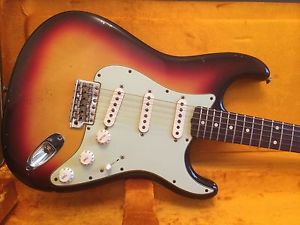 Fender 1960 custom shop stratocaster, 3 tone sb, light relic