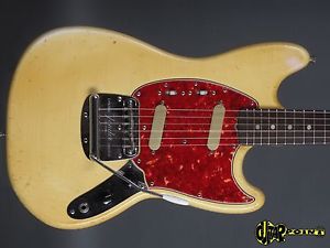 1966 Fender Mustang No. 2 - Olympic White - Nicely Yellowed 22 Frets