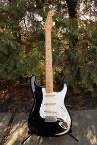 1982 Squier by Fender JV strat '57 stratocaster BLACK ( made in Japan )