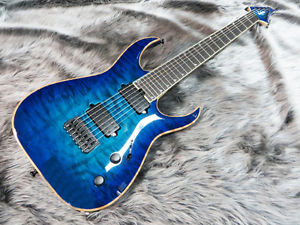 Used Jackson USA Custom Shop Misha Mansoor Juggernaut HT7 Laguna Burst Guitar