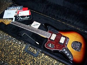 Left Handed Fender Kurt Cobain Jaguar Electric Guitar with Case