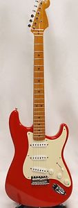 1997 Fender 57 Reissue Fiesta Red Stratorcaster Electric Guitar with Case