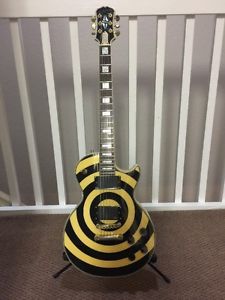 Epiphone Zakk Wylde Les Paul Bullseye Guitar w/ EMG's 81 85 + Epiphone case
