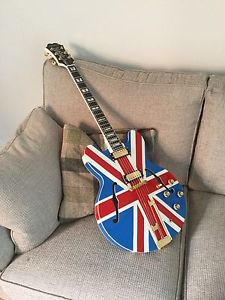 Epiphone Union Jack Sheraton Oasis Noel Gallagher Refinish George Henry Guitars