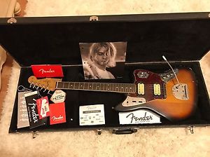 Fender Kurt Cobain Road Worn Relic Jaguar Electric Guitar Offset Custom + Case