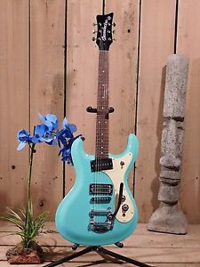 Danelectro '64 Mosrite Electric Guitar Dark Aqua / Sonic Blue - Display Model