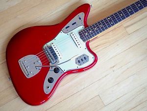1964 Fender Jaguar Vintage Pre-CBS Offset Electric Guitar Candy Apple Red w/hc