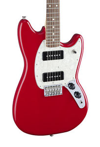 Fender Mustang P90 Guitarra Eléctrica, Torino Rojas, Palo de rosa Cuello (NUEVO)