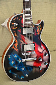 Gibson Les Paul Classic Custom - Custom Paint (Old Glory)- Gold Top Underneath