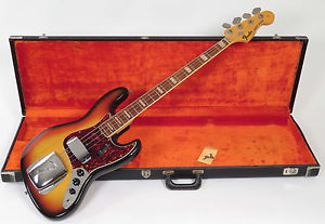 1969 Fender Jazz Bass Sunburst Very Clean with Original Case