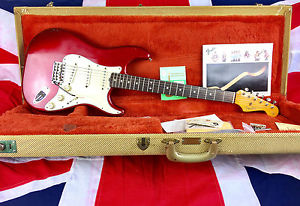 Vintage 1983 Fullerton Fender Stratocaster 62 Re-issue Candy Apple Red OHSC