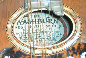 Vintage: Einmalig schöne, rare Mandoline "Washburn" - original USA 1910 - top !