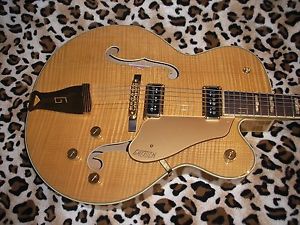 Gretsch 6193 Country Club Guitar w/OHSC Figured Natural SPOTLESS